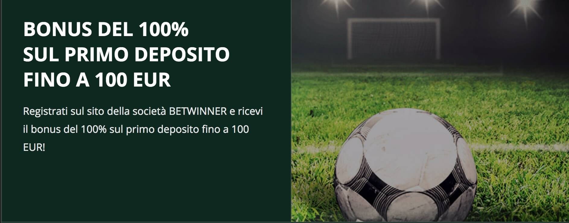 betwinner bonus benvenuto scommesse