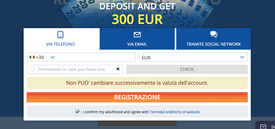 mostbet apri account