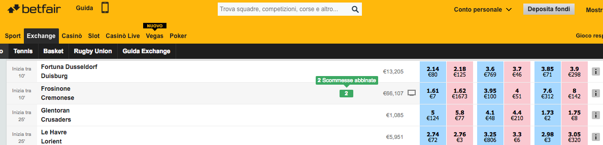 nuovo sito betfair.it