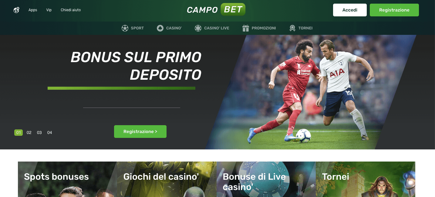 Campobet Casino e Scommesse Screenshot