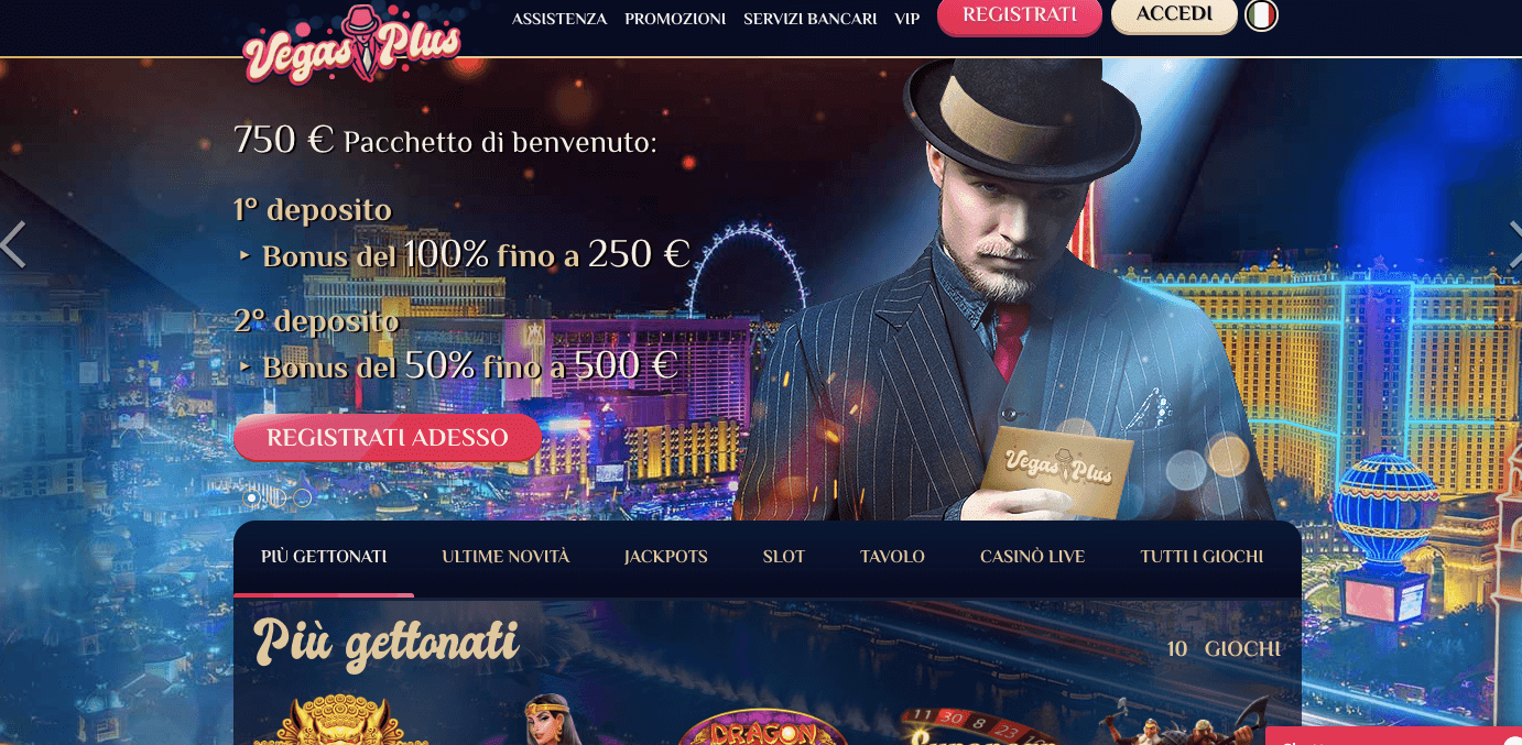 VegasPlus Casino Screenshot