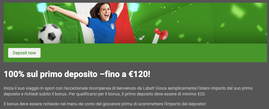 lsbet bonus benvenuto