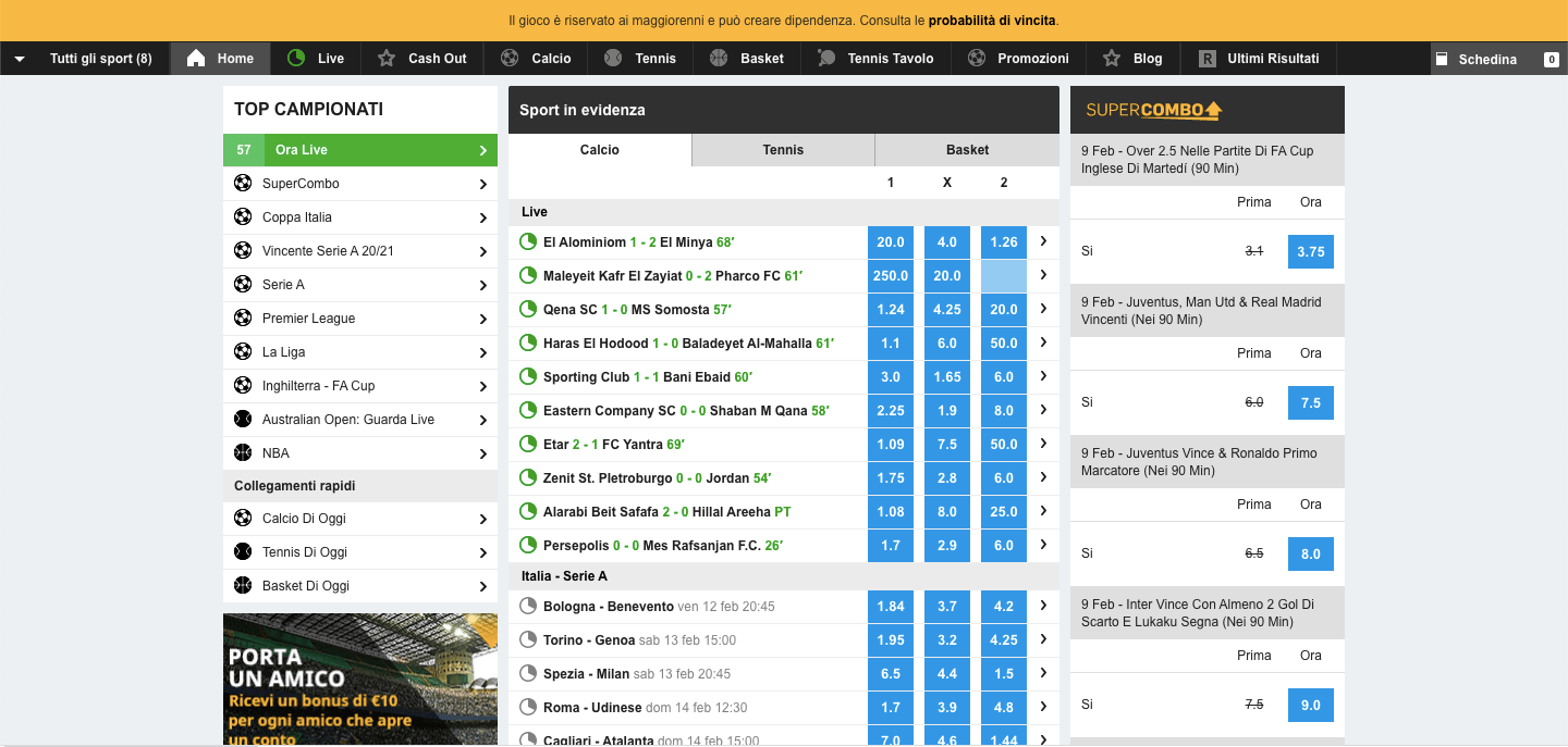 Betfair Scommesse