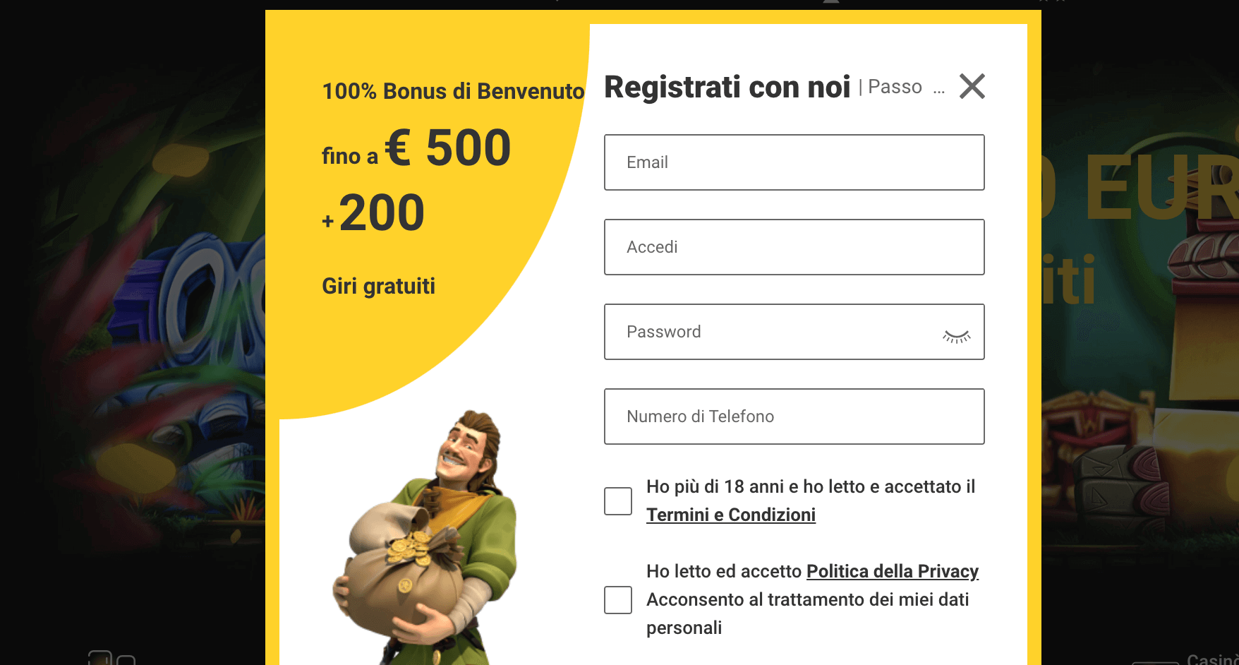 zet casino registrazione