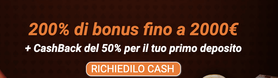 All Cashback Casinò welcome bonus