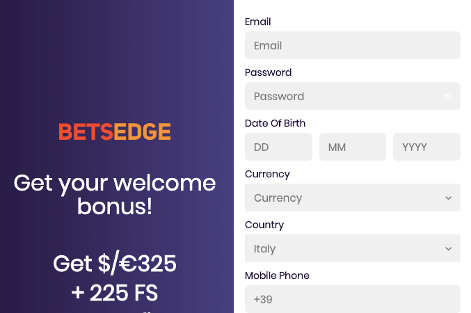 BetsEdge casino registrati