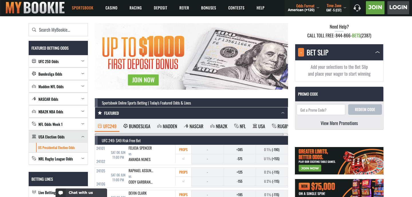 Mybookie Casino e Scommesse Screenshot