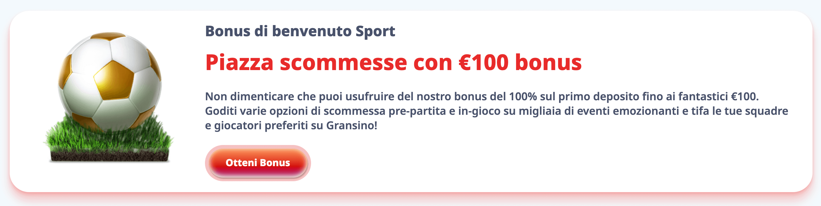 gransino bonus scommesse