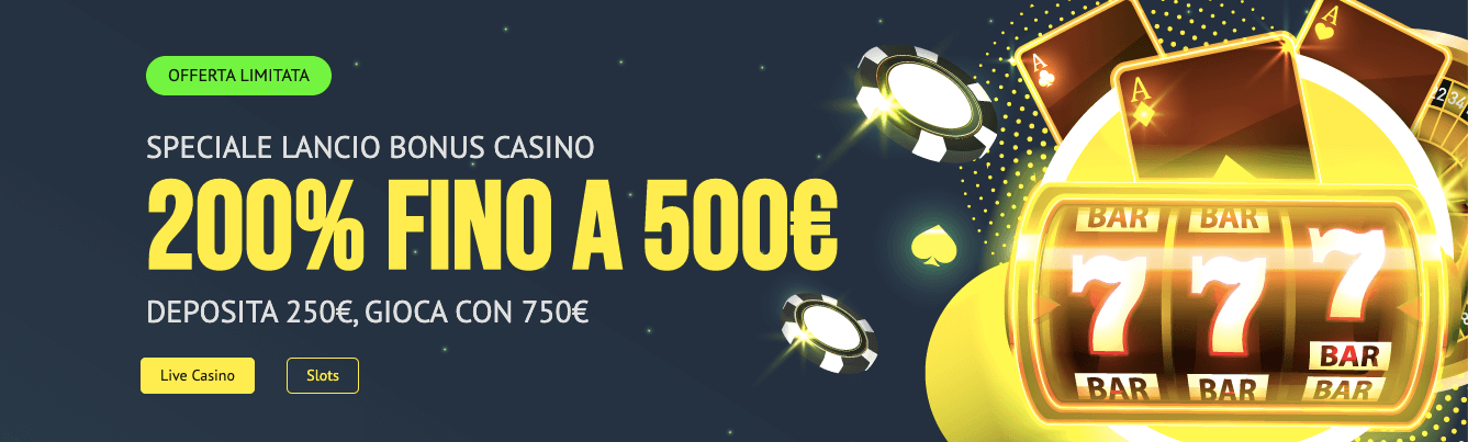 Yonibet casino bonus benvenuto