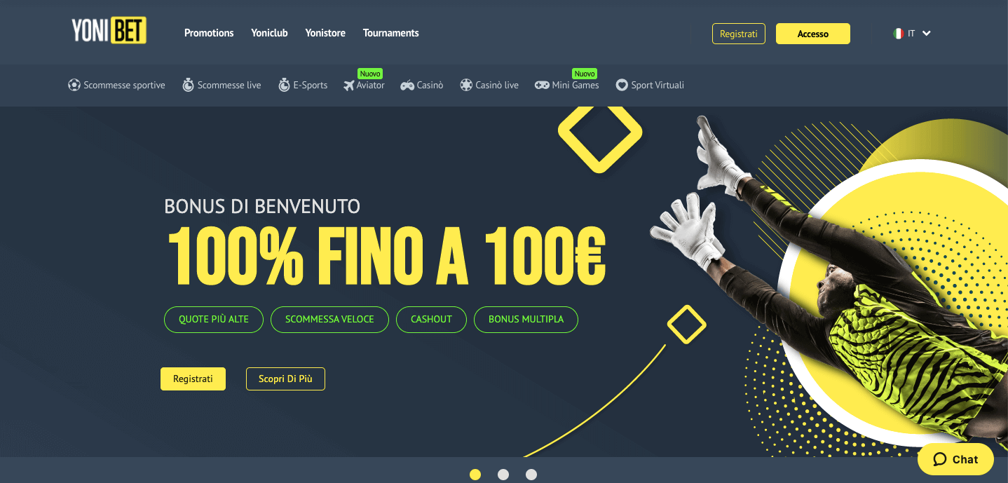 Yonibet Casino e Scommesse Screenshot