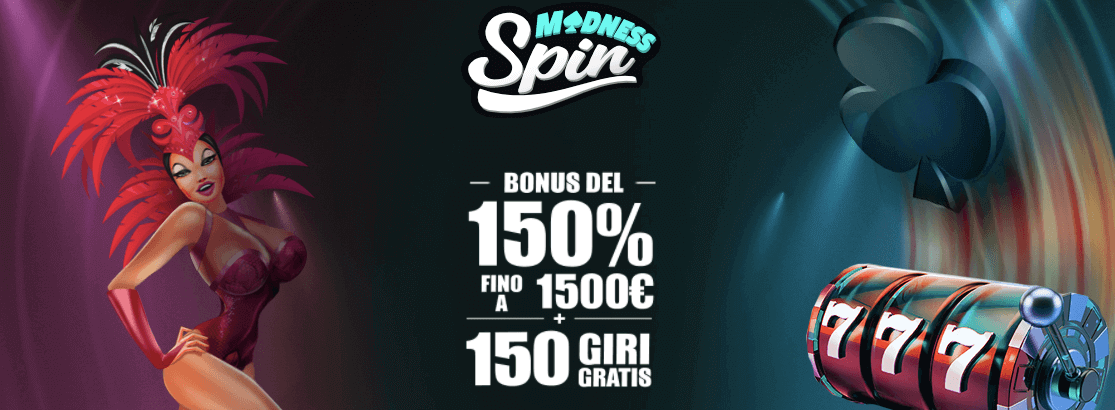 Spin Madness Bonus Benvenuto