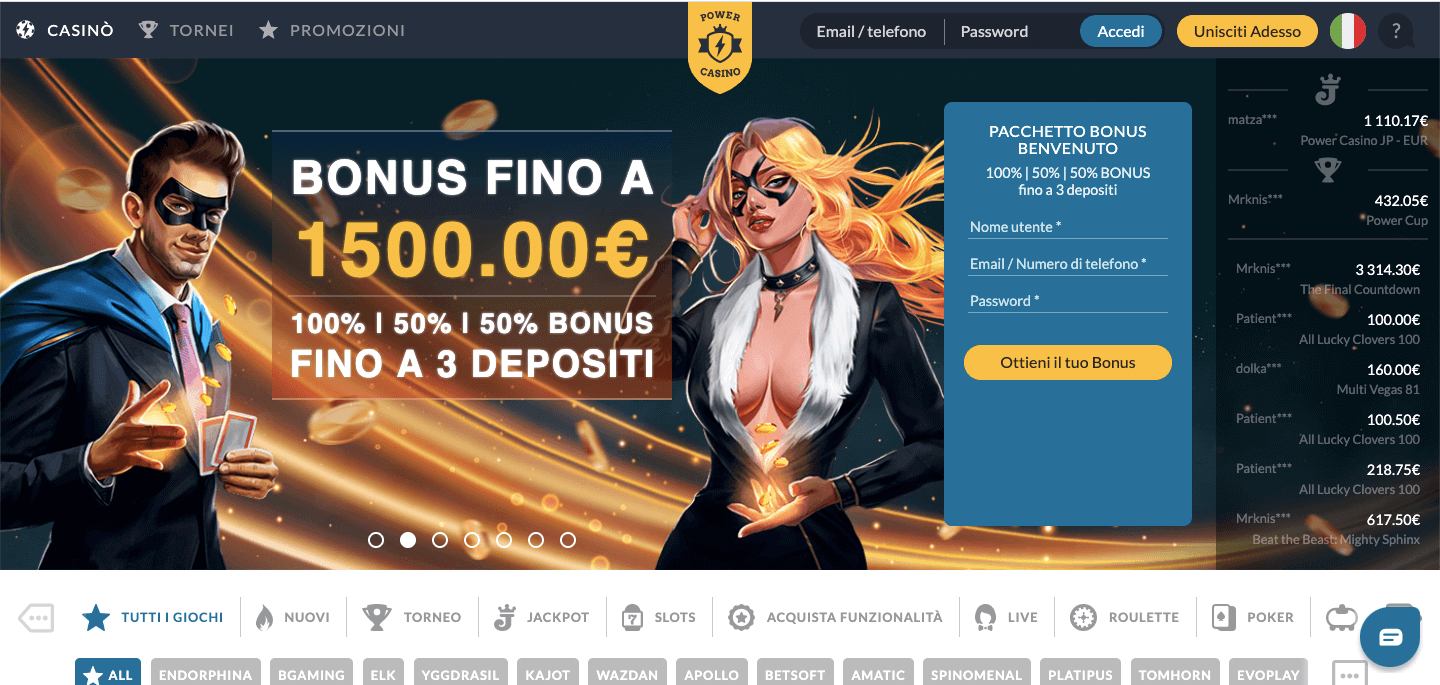 Power Casino Screenshot