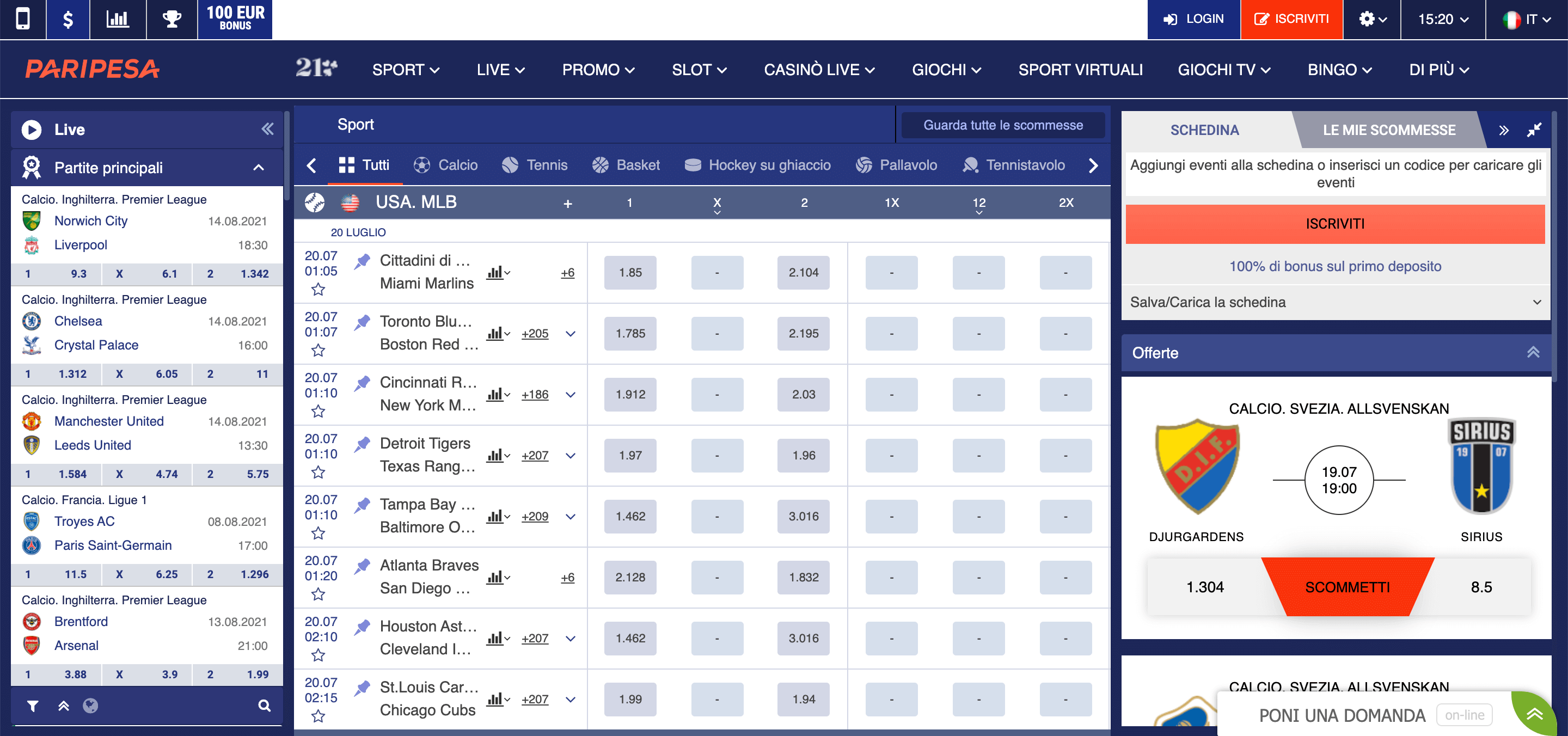 Paripesa Scommesse