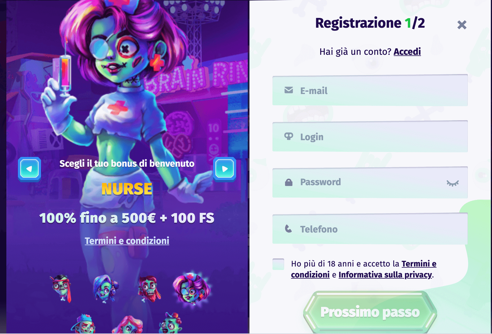 Casombie Casino Registrazione