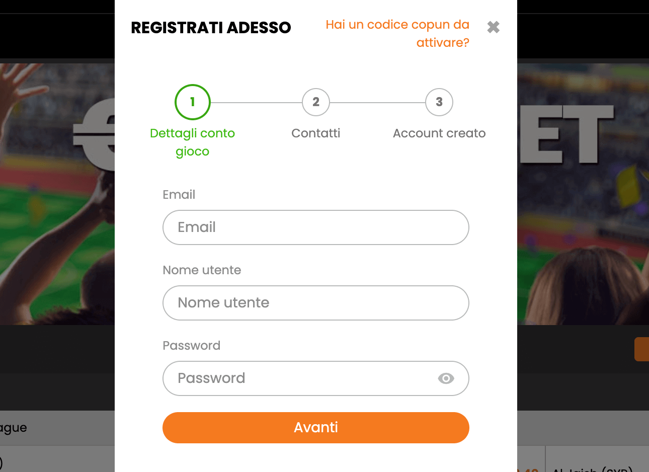 HotBet Registrazione