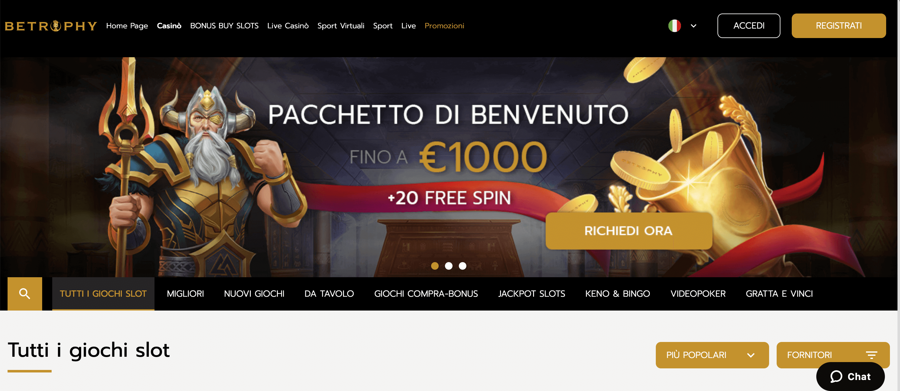 Betrophy Casino Home