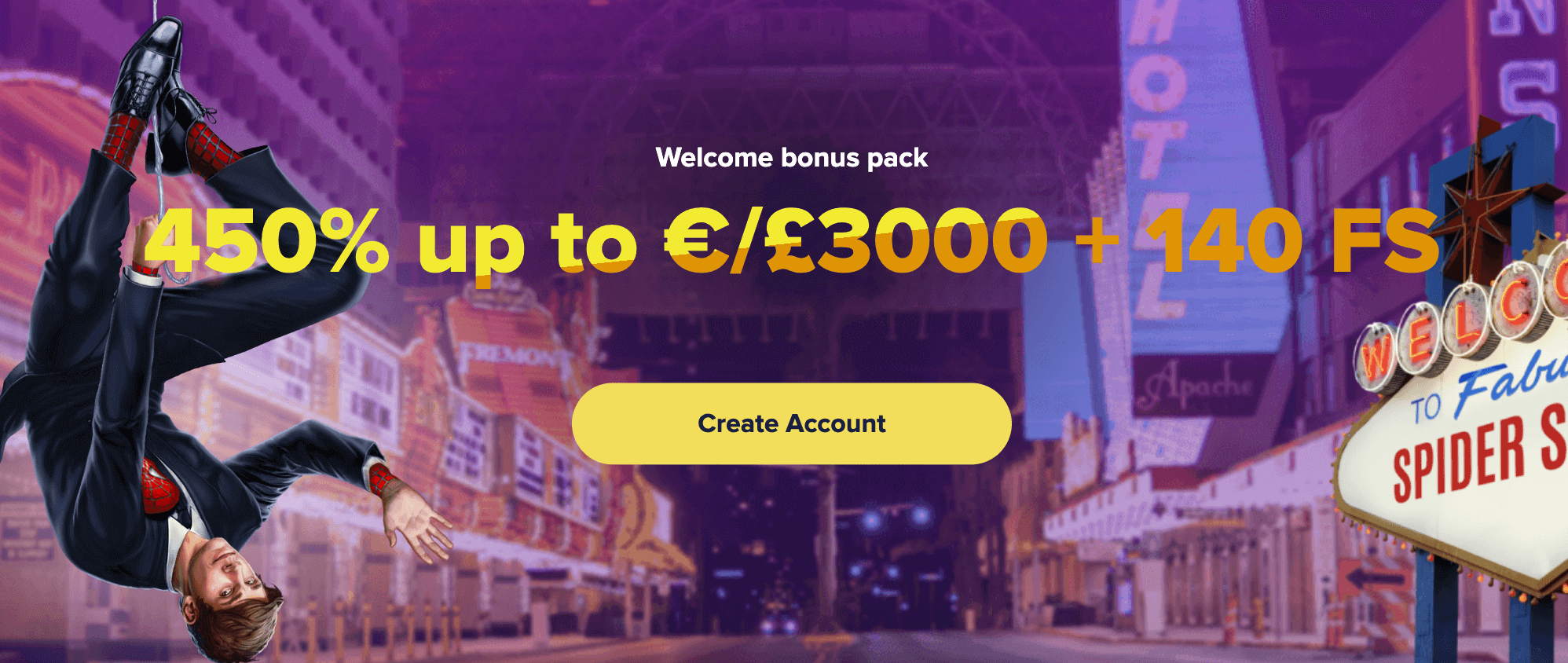 Spiderslots Bonus Benvenuto