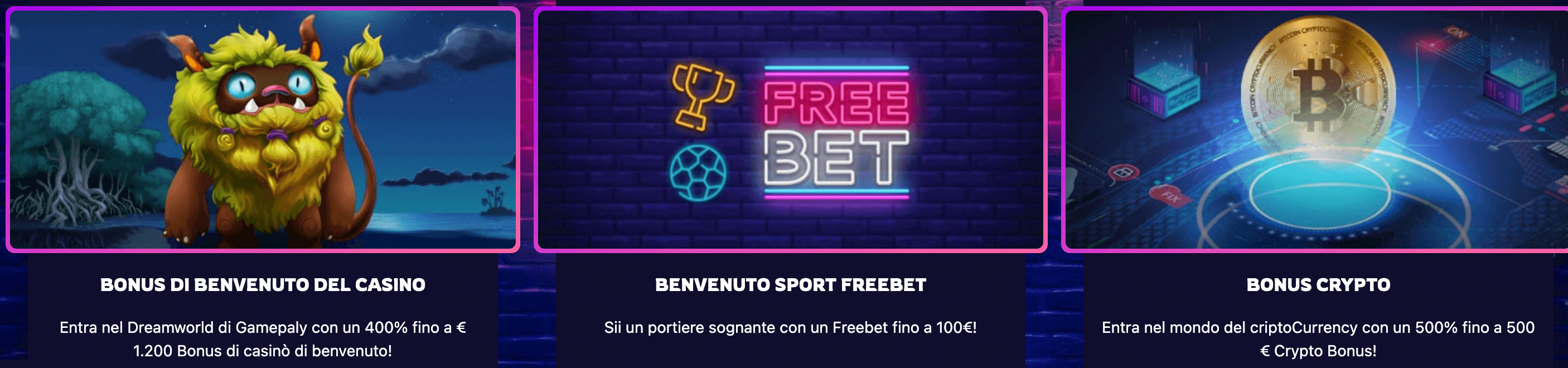 Slots Dreamer Casino Bonus Benvenuto