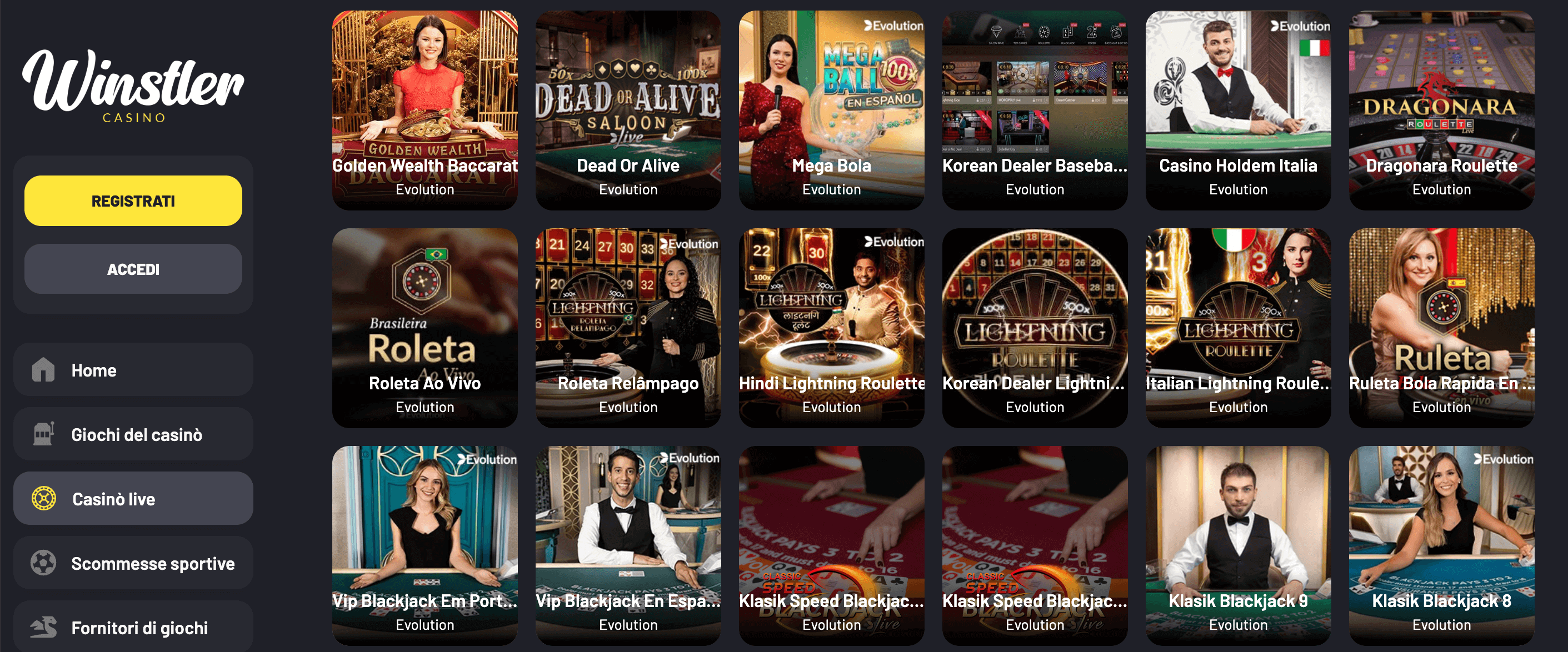 Winstler Casino Slot Live