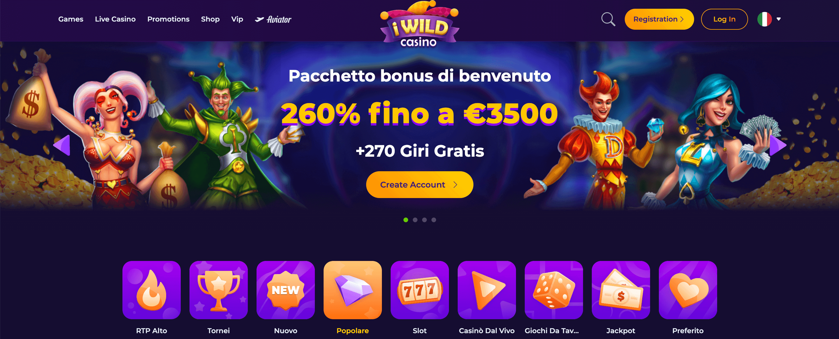 iWild Casino Screenshot