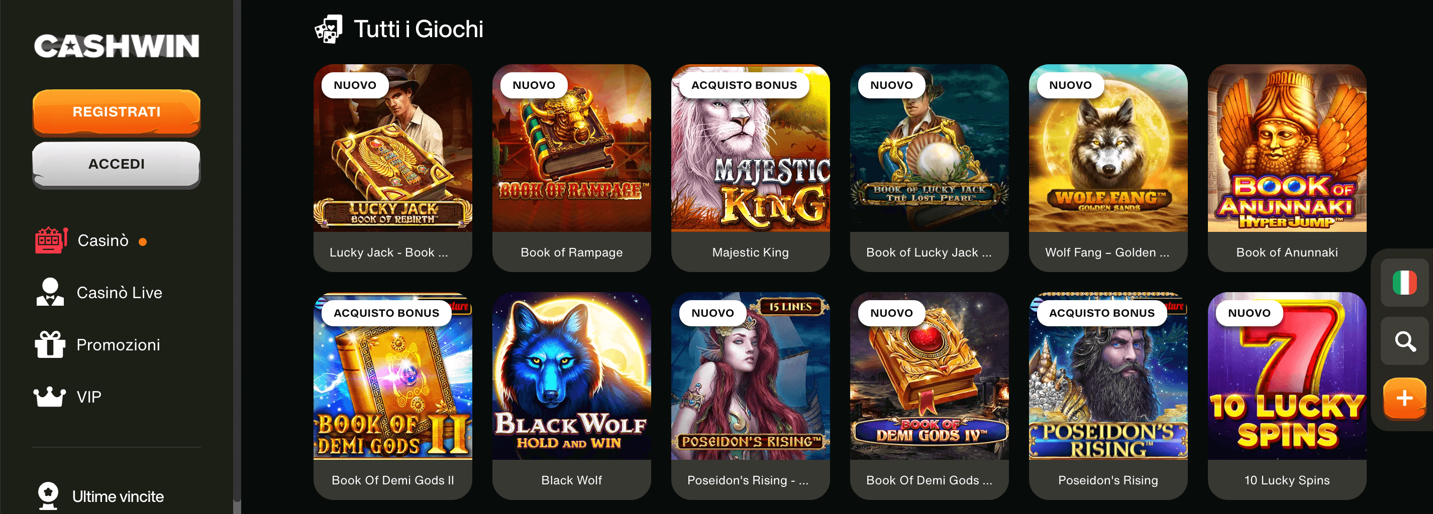 Cashwin Casino Slot