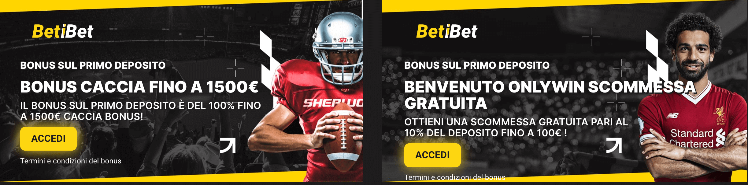 Betibet Bonus Benvenuto