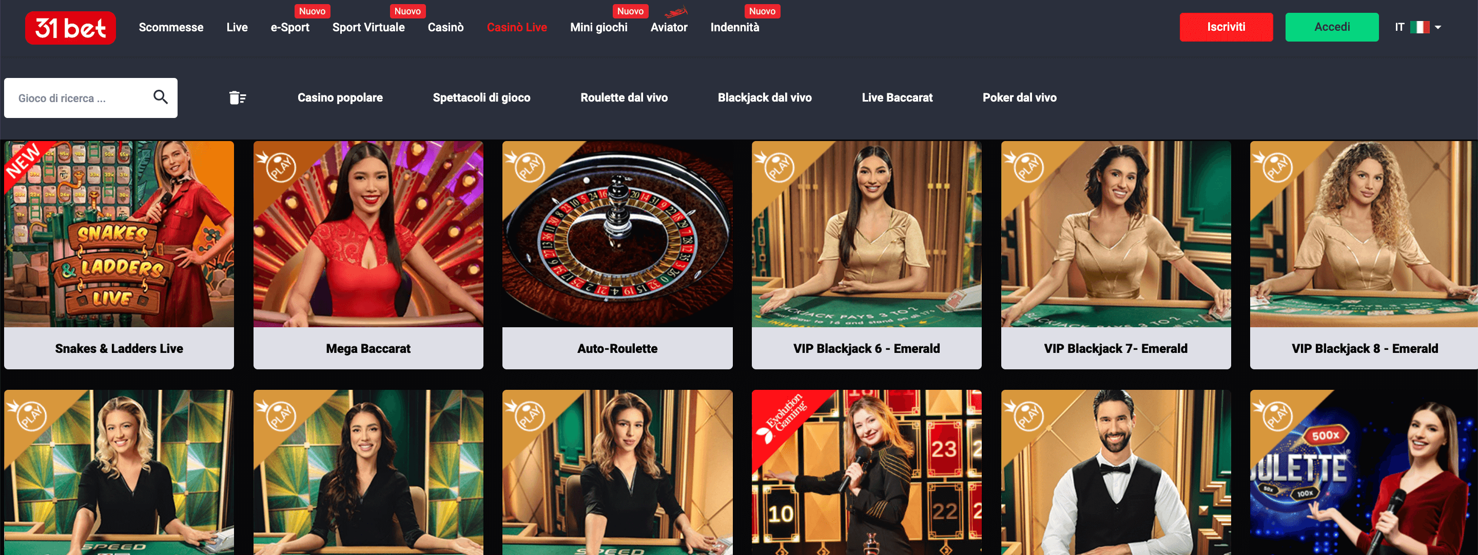 31 Bet Slot Live