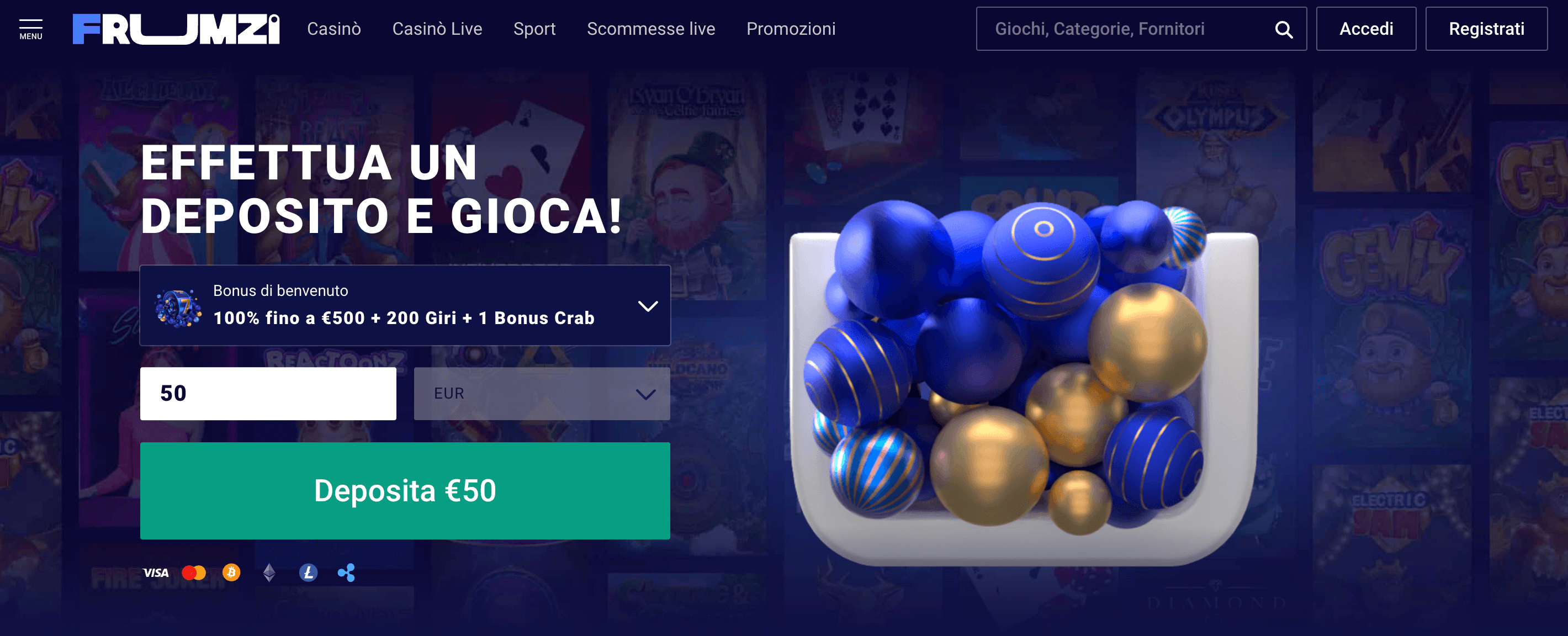 Frumzi Casino e Scommesse