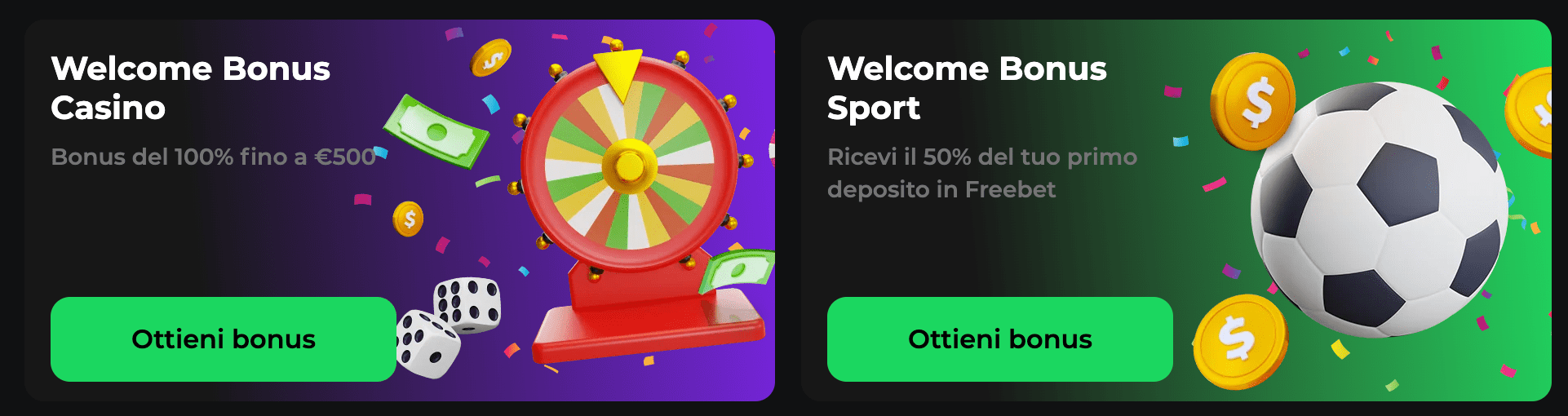 Betify Casino Bonus Benvenuto