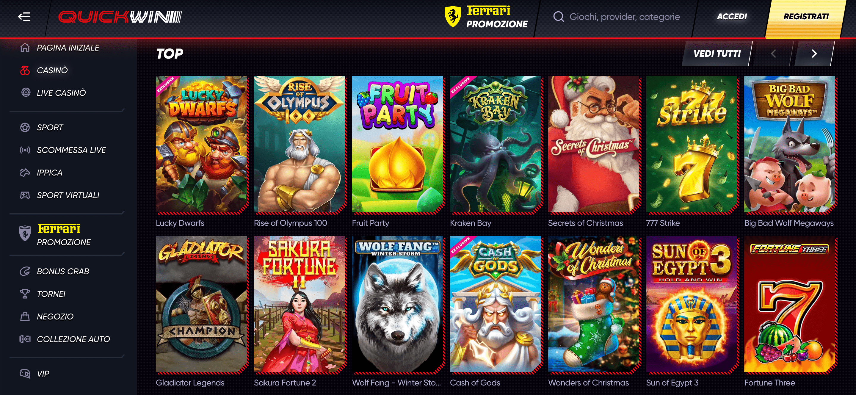 QuickWin Casino e Scommesse