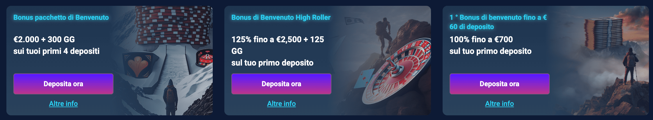 Wintopia Casino Bonus Benvenuto