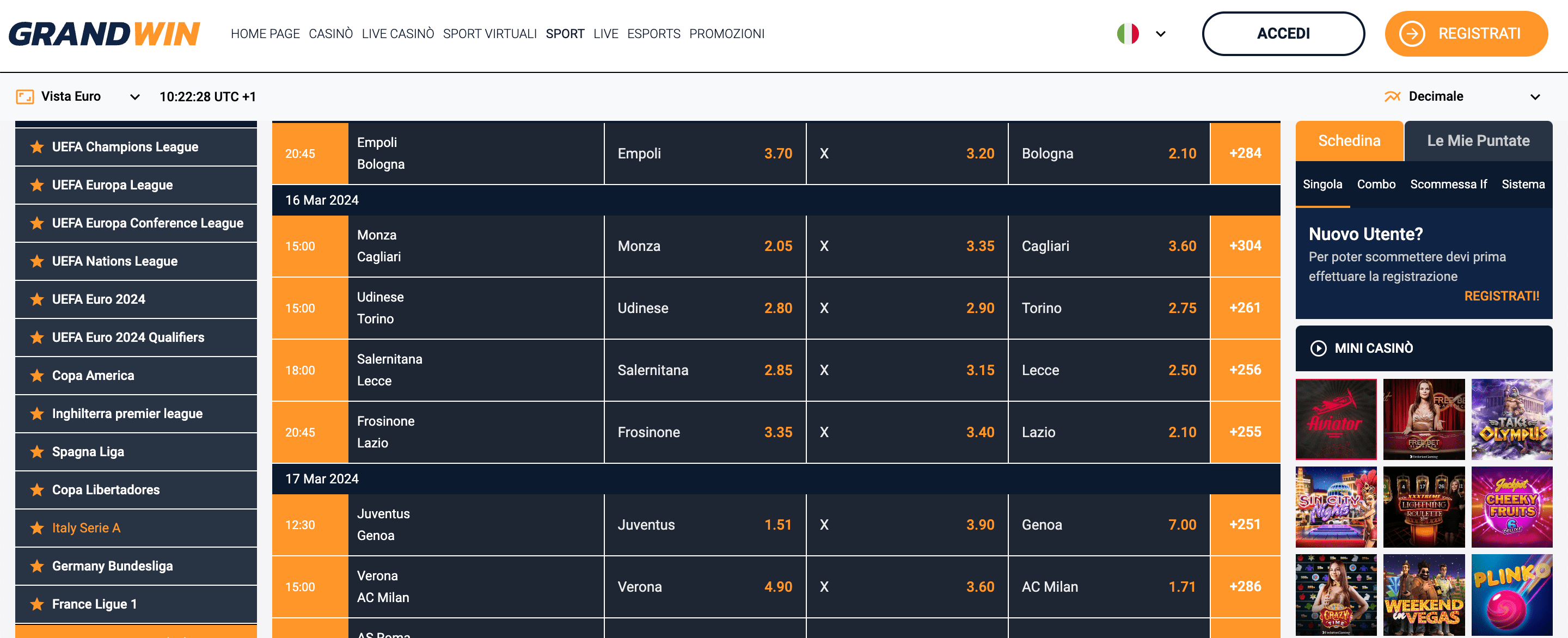 Grandwin Scommesse