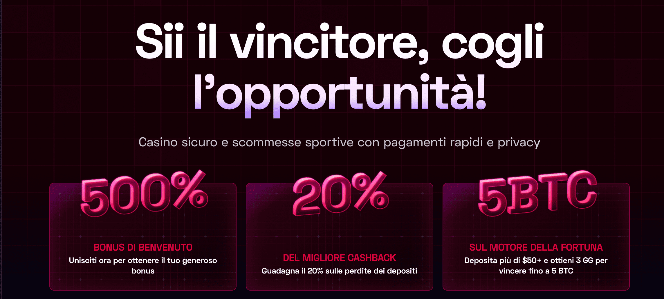 Ybets Bonus Benvenuto