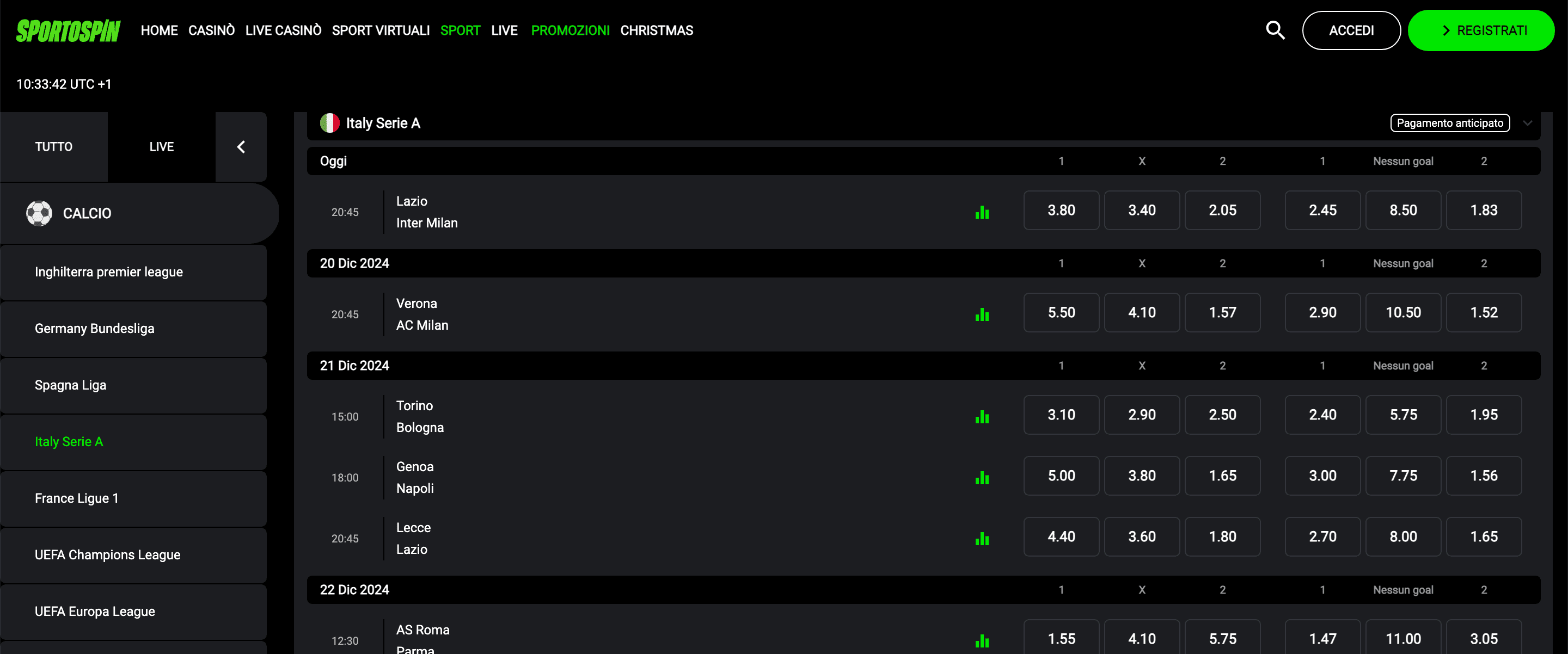 Sportospin Scommesse