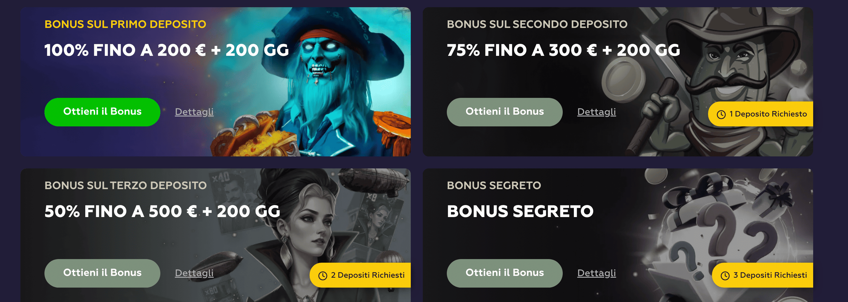 Playfina Bonus Benvenuto