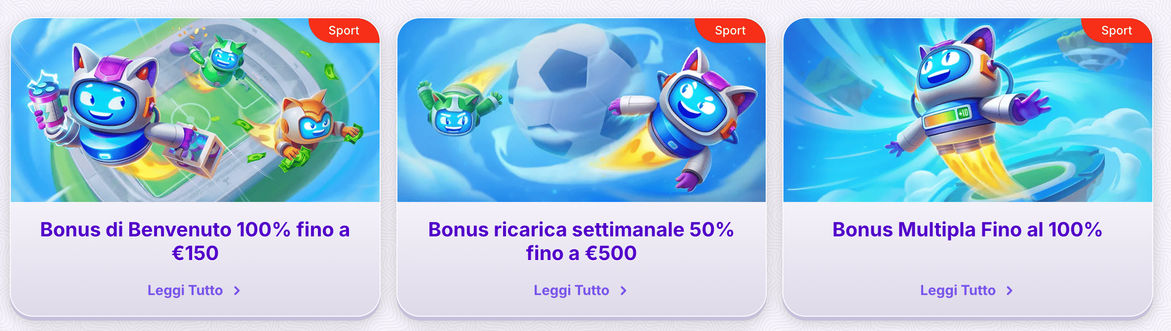 Robocat Bonus Benvenuto